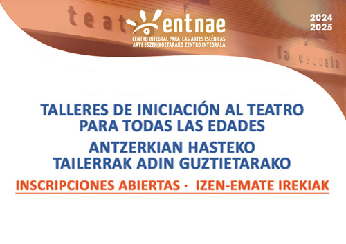 Talleres de iniciación al teatro para todas las edades. Curso 2024/2025